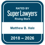 SRBP shareholder Matthew B. Hale, recognized as a Rising Star Attorney in 2026 by Super Lawyers